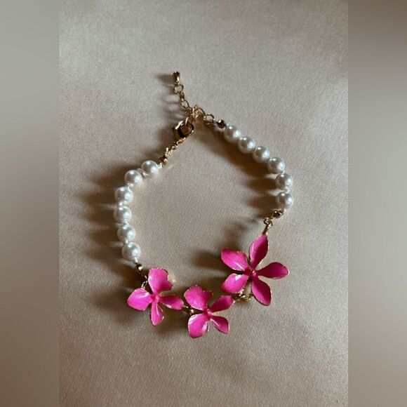 vintage flower bracelet A541 - Picture 3 of 4